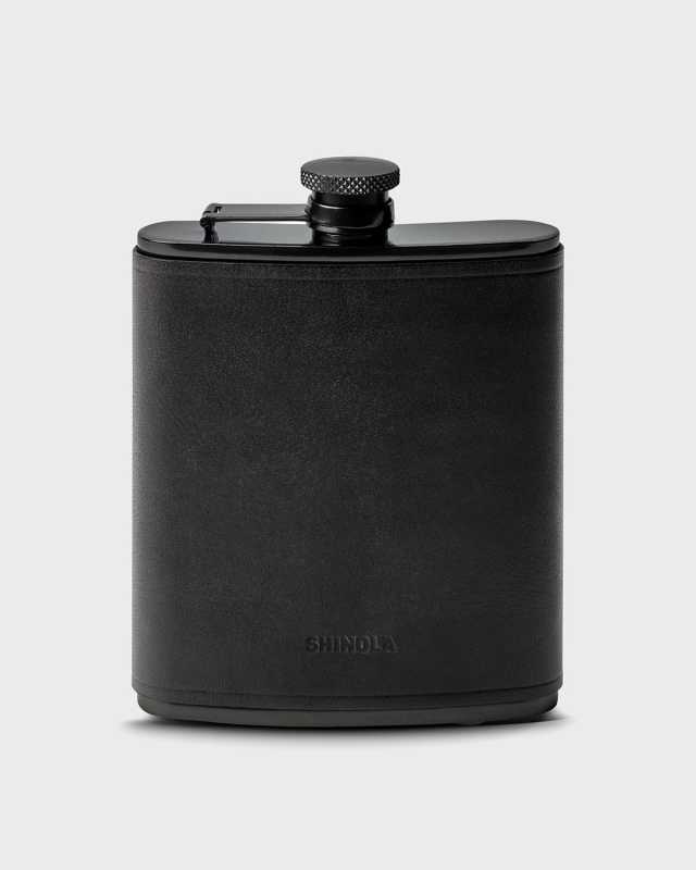 Men's Leather Wrapped Boxed Flask